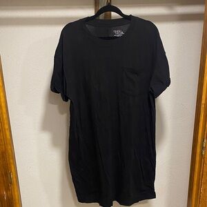 Time and Tru Black Midi Dress